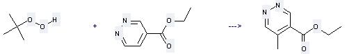 Ethyl 4-pyridazinecarboxylate can be used to produce 5-Methyl-pyridazine-4-carboxylic acid ethyl ester.